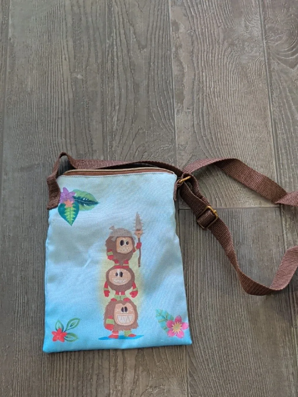 Loungefly Light Blue Kids Pumbaa & Heihei Crossbody Bag
